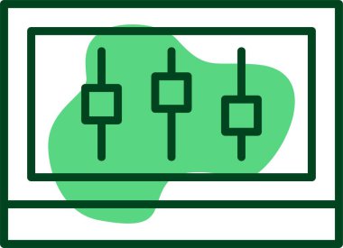  Simge, vektör illüstrasyonu ayarlanıyor 
