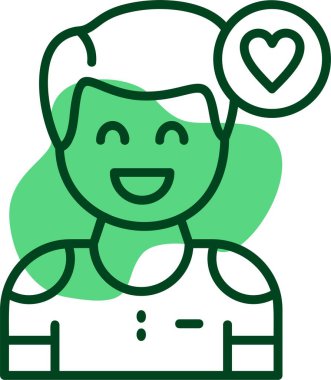 Sempati erkekler simgesi, vektör illüstrasyonu 