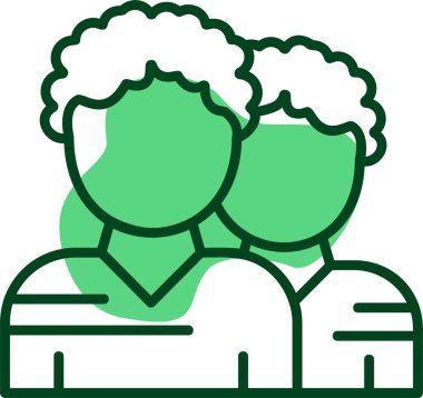 Takım adamı simgesi, vektör illüstrasyonu 