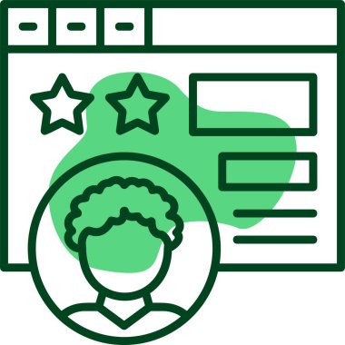 Kullanıcı deneyimi simgesi, vektör illüstrasyonu 