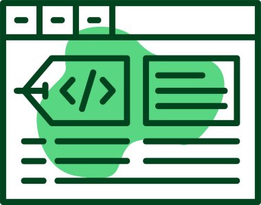 Meta etiketleri simgesi, vektör illüstrasyonu 