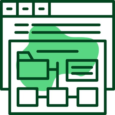 Harita vektör satırı simgesi