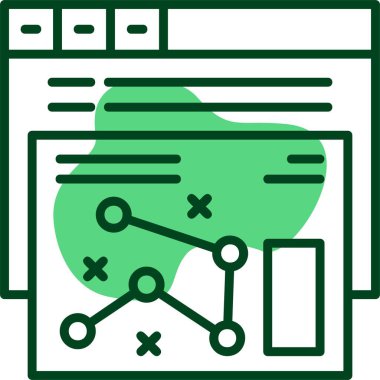 SEO strateji simgesi, vektör illüstrasyonu 