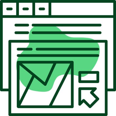 Harita vektör satırı simgesi