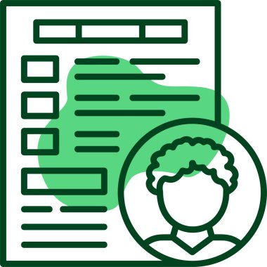 Eşsiz ziyaretçi simgesi, vektör illüstrasyonu 