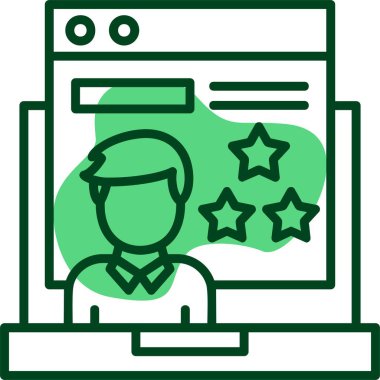 Müşteri değerlendirmeleri kutsal kişilerin resmi, vektör çizim 