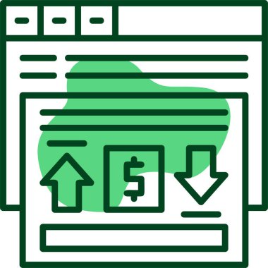 Dönüştürme simgesi başına maliyet, vektör illüstrasyonu 