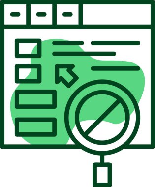  Dolandırıcılık simgesi, vektör illüstrasyonuna tıklayın 