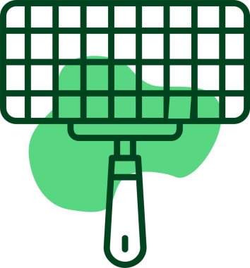 Izgara sepeti simgesi, vektör çizimi 