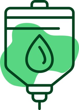 Kan Torbası simgesi, vektör çizimi 