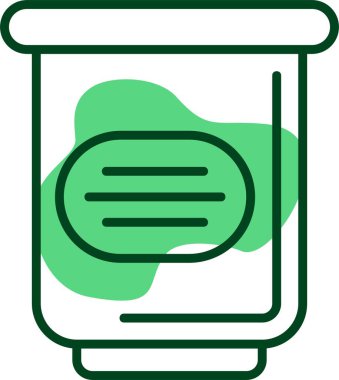 Çöp kutusu simgesi, vektör illüstrasyonu 