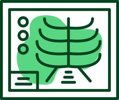 X-Ray Simgesi, vektör illüstrasyonu 