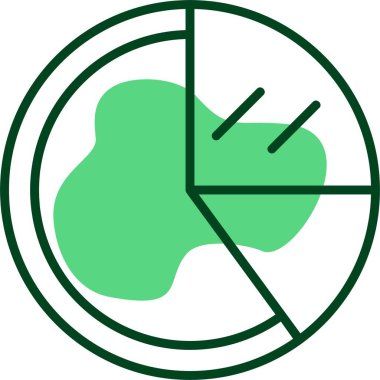 Pasta grafiği web simgesi basit illüstrasyon