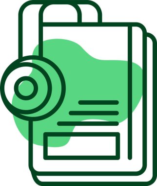 Audiobook simgesi, vektör illüstrasyonu 