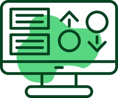  Çimdik simgesi, vektör illüstrasyonu 