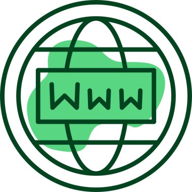 Web simgesi, vektör illüstrasyonu 