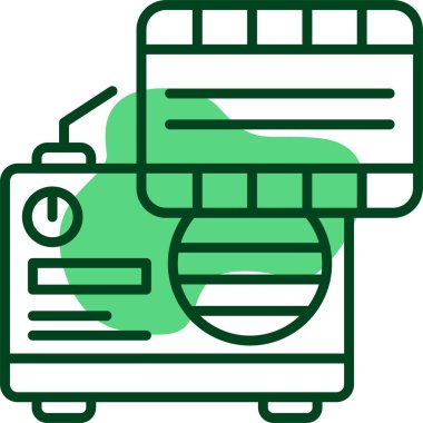  Ortam simgesi, vektör illüstrasyonu 