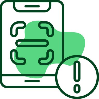  tarama simgesi, vektör illüstrasyonu 