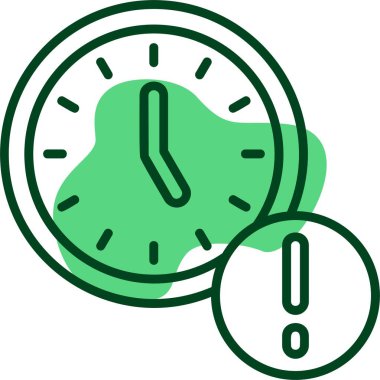  zaman simgesi, vektör illüstrasyonu 