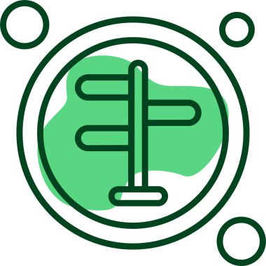 Yönlendirme simgesi, vektör illüstrasyonu 