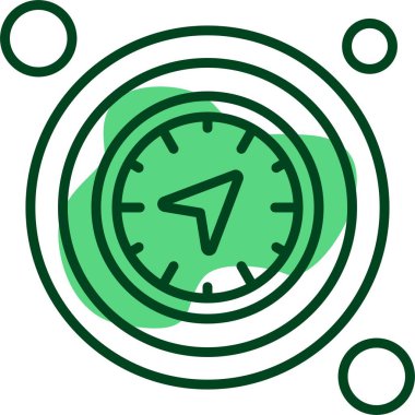  pusula simgesi, vektör illüstrasyonu 