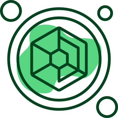 Örümcek Web Düğmesi simgesi, vektör illüstrasyonu 