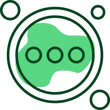 Daha fazla düğme simgesi, vektör illüstrasyonu 