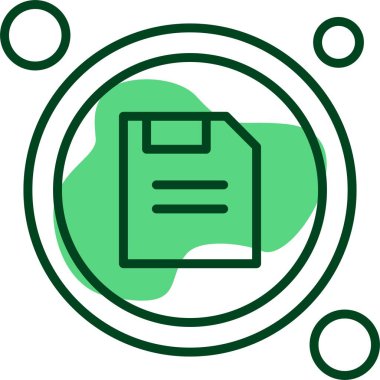  Düğme simgesini, vektör illüstrasyonunu kaydet 