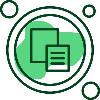 Düğme simgesini yapıştır, vektör illüstrasyonu 