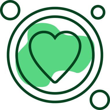 Favori Düğme simgesi, vektör illüstrasyonu 