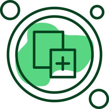 Yeni Pencere Düğmesi simgesi, vektör illüstrasyonu 