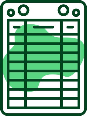 Günlük kaydı simgesi, vektör illüstrasyonu okunuyor 