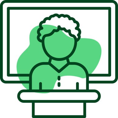 Edebiyat semineri simgesi, vektör illüstrasyonu 