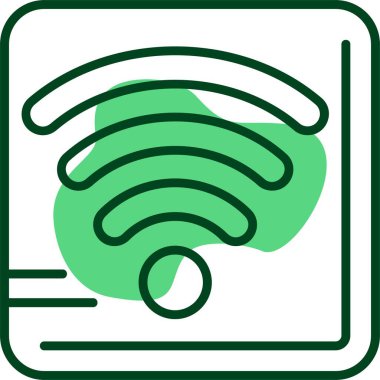 Wi-fi simgesi, vektör illüstrasyonu 