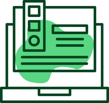 Renk Paleti simgesi, vektör illüstrasyonu 