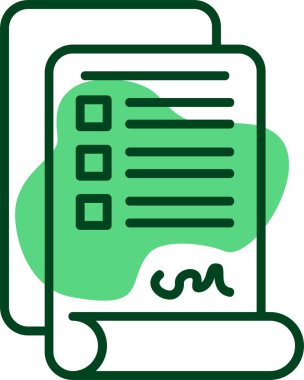 Vektör Sözleşmesi belge resimlemesi 