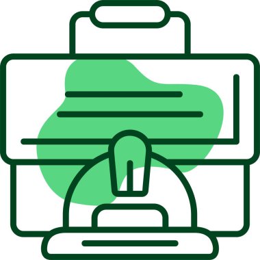 evrak çantası simgesi, vektör illüstrasyonu 