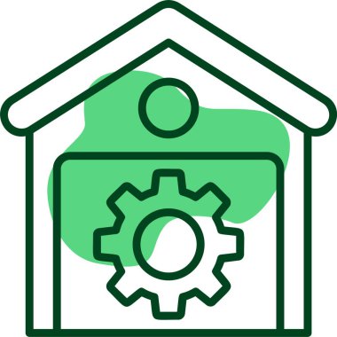 Atölye web simgesi vektör illüstrasyonu