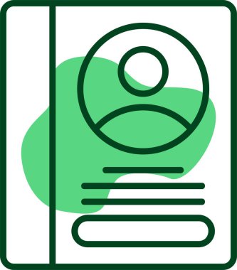 Çalışan El Kitabı Web simgesi vektör illüstrasyonu