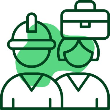Çeşitli Çalışma Ortamı Web simgesi vektör illüstrasyonu