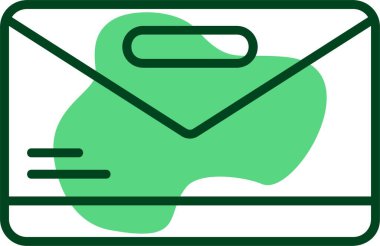 E- posta web simgesi vektör illüstrasyonu