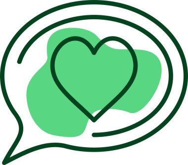 kalp web simgesi vektör illüstrasyonu