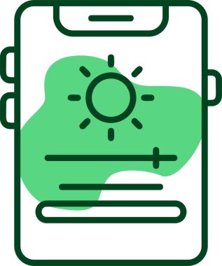 Uyarlanabilir parlaklık ağ simgesi vektör illüstrasyonuName