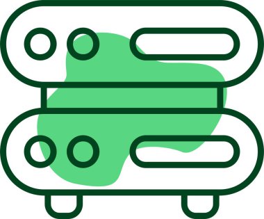Sarver web simgesi vektör illüstrasyonunu sakla