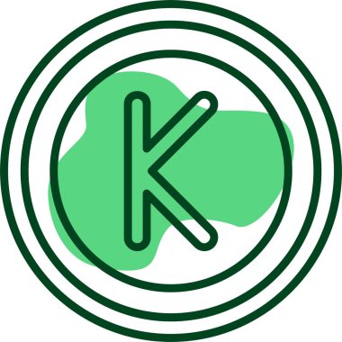 Myanmar Kyat web simgesi vektör illüstrasyonu