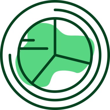 Pasta grafiği web simgesi basit illüstrasyon