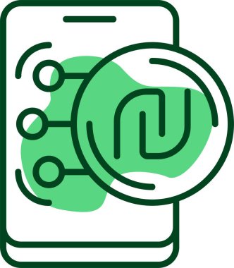 İsrail Shekel web simgesi vektör illüstrasyonu