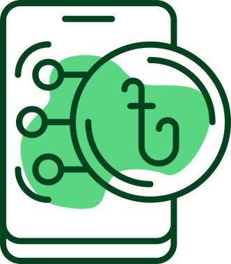 Bangladeş Para Birimi Web simgesi vektör illüstrasyonu
