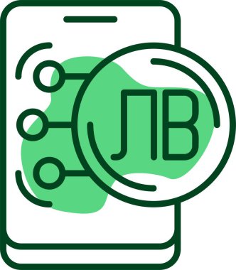 Bulgar Lev web simgesi vektör illüstrasyonu