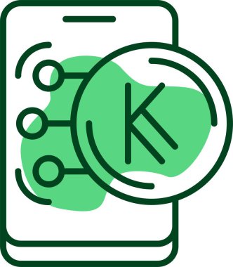 Kenya Şilin web simgesi vektör illüstrasyonu